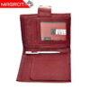 Portofel dama, din piele naturala, Hasssion j017 rosu inchis Magrot 13805