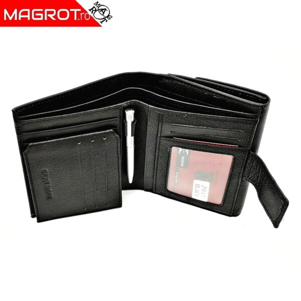 Portofel dama, din piele naturala, Hasssion j017 negru, Magrot 13806