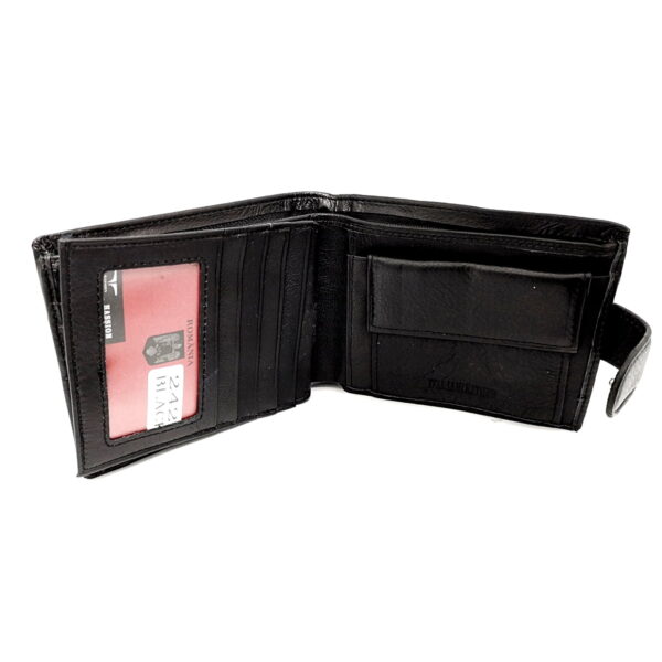 Portofel barbatesc negru din piele naturala Hassion, Magrot 242