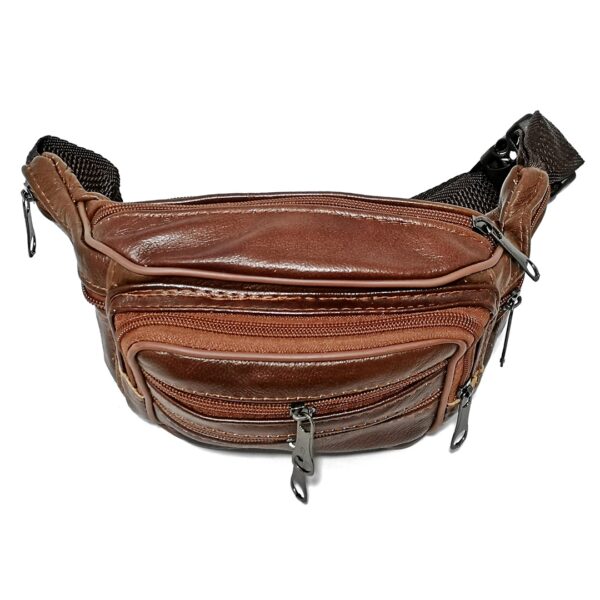 Borseta de brau, din piele naturala maro caramiziu, Magrot 20010