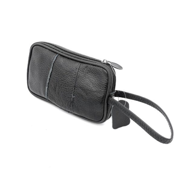 Borseta mica de mana, Magrot, din piele naturala, negru 2305