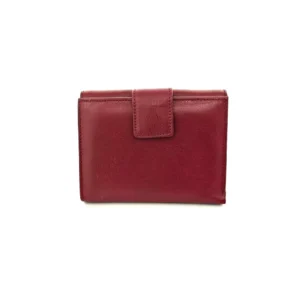 Portofel dama, din piele naturala, Hasssion j017 rosu inchis Magrot 13805