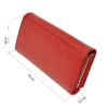 Portofel dama, din piele naturala, rosu, Magrot shop 2313