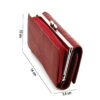 Portofel mic de dama din piele naturala, magrot Hassion, 2155, red, Magrot